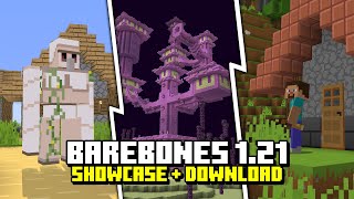 Bare Bones 1211211 Texture Pack Showcase  Download LINK [upl. by Goodhen859]