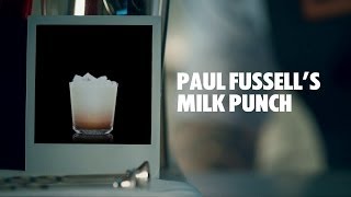 PAUL FUSSELL’S MILK PUNCH DRINK RECIPE  HOW TO MIX [upl. by Hanah]