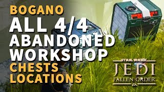 All Abandoned Workshop Chests Locations Bogano Star Wars Jedi Fallen Order [upl. by Ij]