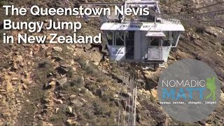 The Queenstown Nevis Bungy Jump in New Zealand [upl. by Anidualc370]