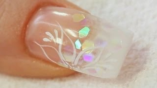 Beginners UV Gel Nail with a Tip and Overlay Tutorial [upl. by Bainter]