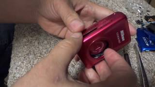 HOW TO DISASSEMBLE NIKON COOLPIX S02 part 01 [upl. by Gilbart]