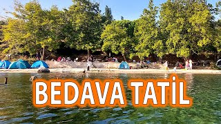 Bedava Kamp Alanında Tatil  Erdek Narlı Köyü  EN UCUZ TATİL  Kuzu Kavurma [upl. by Vernor]