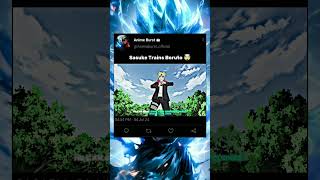 Sasuke Trains Boruto 🤯  shorts shortvideo naruto narutoshippuden sasuke boruto viral [upl. by Ivana]