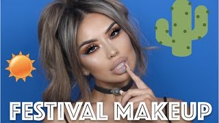 FESTIVAL INSPIRED MAKEUP 2017  iluvsarahii [upl. by Tnilc]