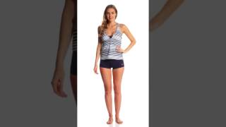 Nautica Seabrook Racerback Tankini Top  SwimOutletcom [upl. by Weissman]