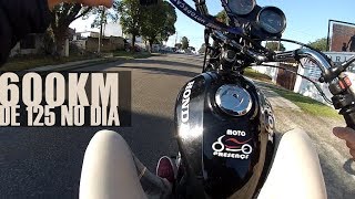 FIZEMOS 600 KM DE 125 NO DIA TEM CORAGEM Part 1 [upl. by Ytiak]