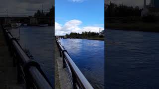 River shannon lanesborough bridge and power station ireland scenery [upl. by Auqinihs]