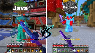 Minecraft Java VS Bedrock  PVP  Donde es mejor [upl. by Satsok]