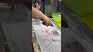 Strawberry 🍓 ice cream streetfood foodie icecream malaysia [upl. by Cayla]