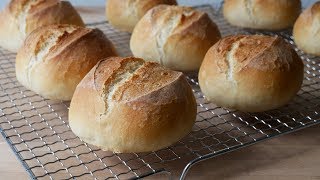 Brötchen Backen Rezept  Baking German Bread Rolls Recipe  ENG SUBS [upl. by Rovert]