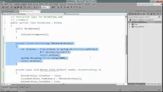 C 45  Uso de async para mejorar la experiencia de usuario en una aplicación para Windows [upl. by Quitt]