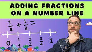 ✏️Adding Fractions with a Number Line  Teacher Explains📗 [upl. by Linson]