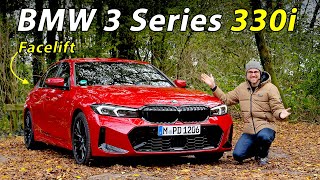 Is the BMW 3 Series facelift the most fun midsize sedan 2023 BMW 330i M Sport driving REVIEW [upl. by Hayes]