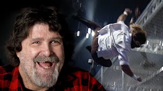 Mick Foley breaks down insane Mankind moments Hell in a Cell The Rock Undertaker [upl. by Ennasor]