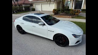 FOR SALE 2015 MASERATI S Q4 AWD V6 TWINTURBOCHARGED WITH 29K MILES AND RED INTERIOR  CALL US TODAY [upl. by Aleunam]