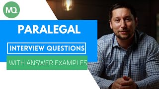 Paralegal Interview Questions with Answer Examples [upl. by Kevin]