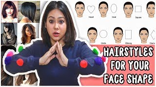 BEST HAIRCUT TO SUIT YOUR FACE SHAPE Round Oval Heart SquareHow To Pick ThatQuirkyMiss [upl. by Lehteb]