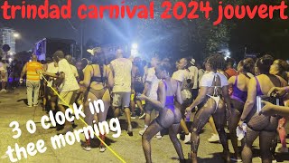 Trinidad Carnival 2024 jouvert  3 o clock in thee morning [upl. by Idnahr106]