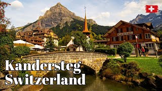 🇨🇭 Kandersteg Switzerland  Walking Tour around the most beautiful Swiss Villages [upl. by Mayman]