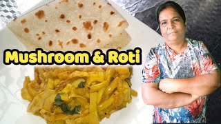 HOW TO COOK SOUTH AFRICAN MUSHROOM  AMAKHOWE  WITH MEALIE MEAL ROTI A QUICK AND EASY RECIPE [upl. by Nedda922]