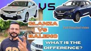 Toyota Glanza vs Maruti Suzuki Baleno vlog 14 what is the difference [upl. by Hnil]