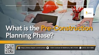 What is the PreConstruction Planning Phase [upl. by Ahsiniuq537]