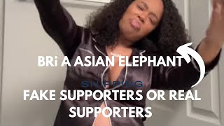 BRIANA A ASIAN ELEPHANT REAL SUPPORTERS vs FAKE SUPPORTERS [upl. by Enidan]