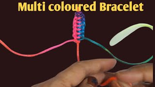 MULTI COLOURED BRACELET MAKINGSliding Knot Bracelet MakingAdjestable Sliding Knot3 November 2024 [upl. by Sheryle]