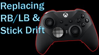 Elite Series 2 Bumper Buttons and stick drift repair [upl. by Hultin279]