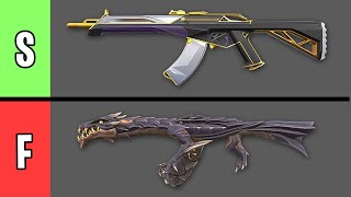 NEW COMPLETE Vandal Skins Tier List in Valorant [upl. by Leay697]