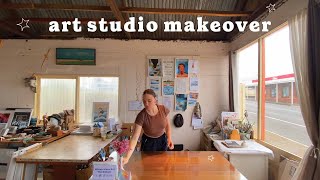 ART STUDIO MAKEOVER ✿ exposing the BEHIND THE SCENES of being an artist and content creator [upl. by Ellimak43]