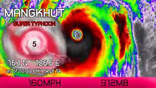 Typhoon Mangkhut still a Category 5  10am PHT Sept 14 [upl. by Valleau]