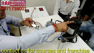 AC Fridge Repairing Course  Raj Technical Institute 9971738001 [upl. by Shuman]