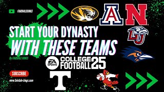 EA Sports College Football 25 Fifteen Teams to use in Dynasty Day One [upl. by Ronna328]