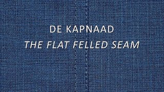 Het naaien van een kapnaad  jeansnaad  Sewing a flat felled seam  denim seam [upl. by Oap344]