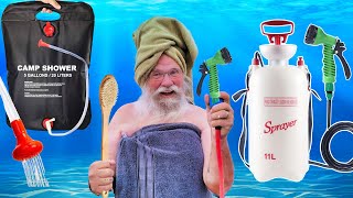 Van Life Shower Solutions Testing 5 Portable Shower Devices for Vanlife [upl. by Yaluz]