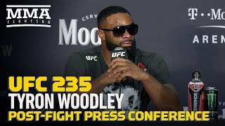 UFC 235 Tyron Woodley PostFight Press Conference  MMA Fighting [upl. by Mayfield]