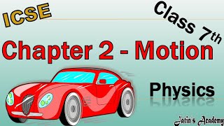 Chapter 2 Motion Class 7 ICSE Physics jatinacademy [upl. by Dias531]