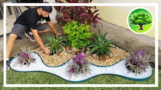 💚 DIY  DECORAÇÃO DE JARDIM 12  JARDIM COM PEDRAS  SOL PLENO [upl. by Orual377]