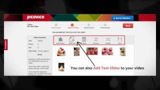 Picovico Slideshow Maker  How to Create a Video using Picovico [upl. by Rattan]