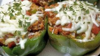 Stuffed Peppers How To Make Stuffed Bell Peppers Loaded with Yumminess [upl. by Bethel]