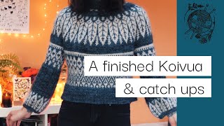 A finished Koiva and simply a little catch up  Ep 72  Heather amp Hops Knitting Podcast [upl. by Karilla]