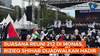 Suasana Reuni 212 di Kawasan Monas Rizieq Shihab Akan Hadir [upl. by Meehsar]