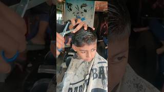 hairstyle Fade One Side Haircut  Tutorial Video 2024barber home HARI tending haircut [upl. by Arahsak595]