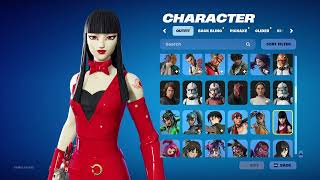 All My Girl Skins In My 2nd Backup Main Fortnite Acc [upl. by Fenelia649]