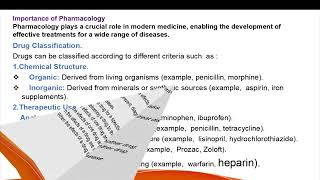 PHARMACOLOGY PHARMACOKINETIC AND PHARMACODYNAMICCLASSIFICATION OF DRUGS INTRODUCTION TO PHARM [upl. by Ritz]