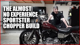 Sportster Chopper Build  Ep 1  Teardown [upl. by Ednyl]