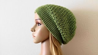 How To Crochet A Slouchy Hat Lilus Handmade Corner Video  207 [upl. by Judie]