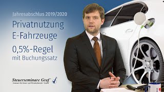 Privatnutzung EFirmenfahrzeuge 05Regel mit Buchungssatz [upl. by Ignacia478]